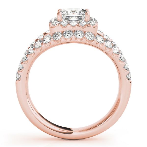 Split Shank Pavé Halo Diamond Engagement Ring (5/8 ct. tw.)