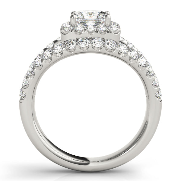 Split Shank Pavé Halo Diamond Engagement Ring (5/8 ct. tw.)