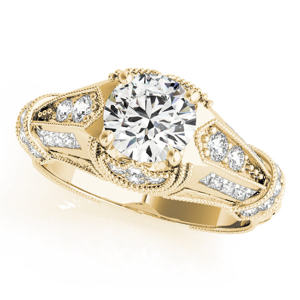 Vintage-Inspired Cluster Diamond Engagement Ring (3/8 ct. tw.)