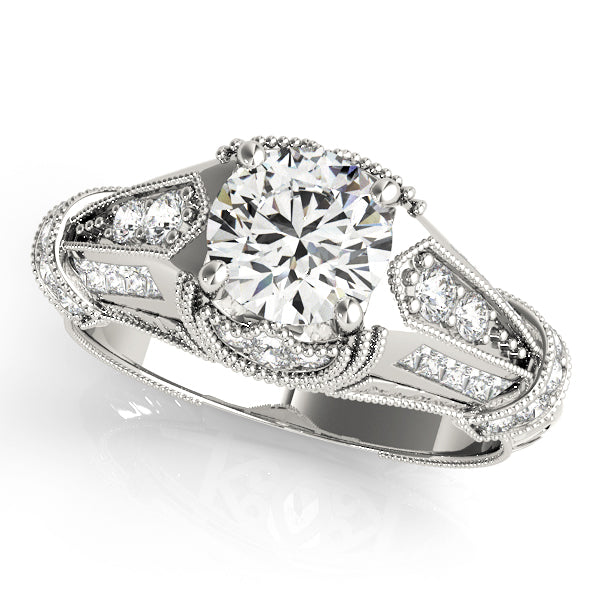 Vintage-Inspired Cluster Diamond Engagement Ring (3/8 ct. tw.)