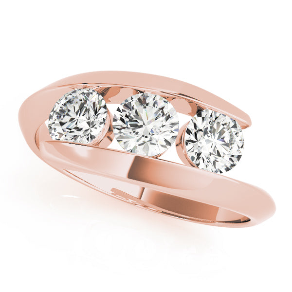 Bypass Three-Stone Diamond Engagement Ring (1/2 ct. tw.)
