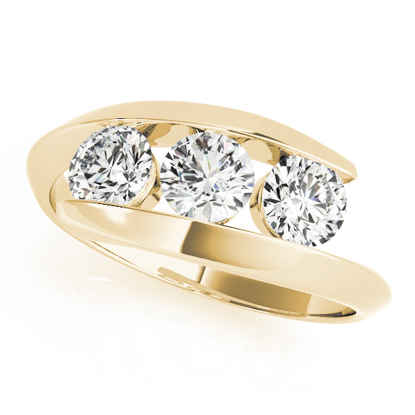 Bypass Three-Stone Diamond Engagement Ring (1/2 ct. tw.)