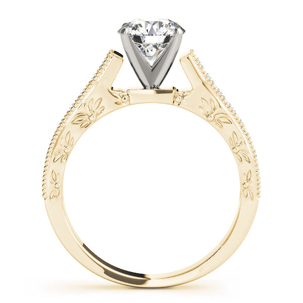 Milgrain Channel-Set Diamond Engagement Ring (1/4 ct. tw.)