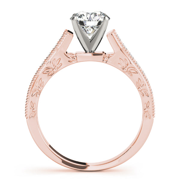 Milgrain Channel-Set Diamond Engagement Ring (1/4 ct. tw.)