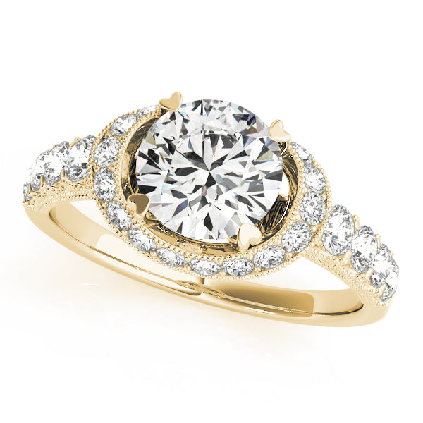 Halo Pavé Diamond Engagement Ring (5/8 ct. tw.)