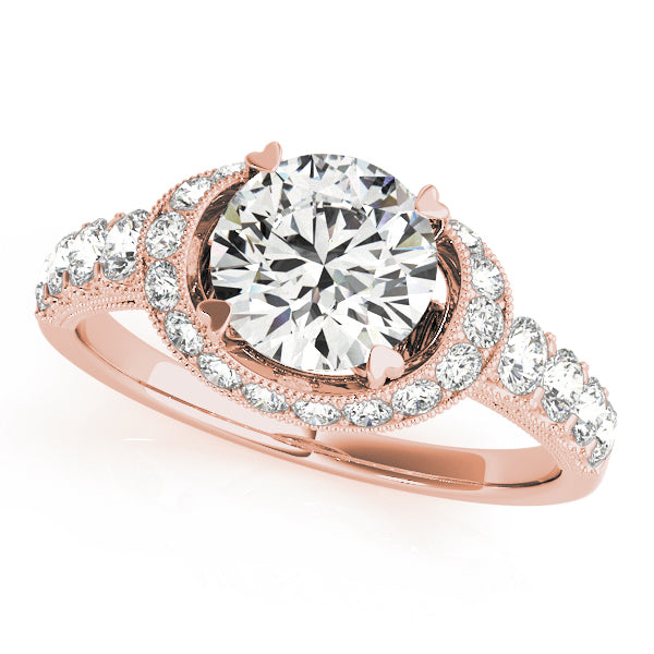 Halo Pavé Diamond Engagement Ring (5/8 ct. tw.)