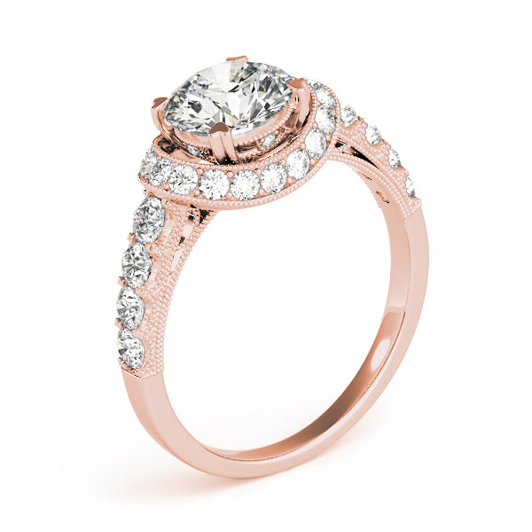 Halo Pavé Diamond Engagement Ring (5/8 ct. tw.)