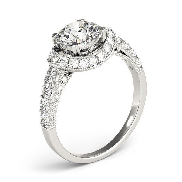 Halo Pavé Diamond Engagement Ring (5/8 ct. tw.)
