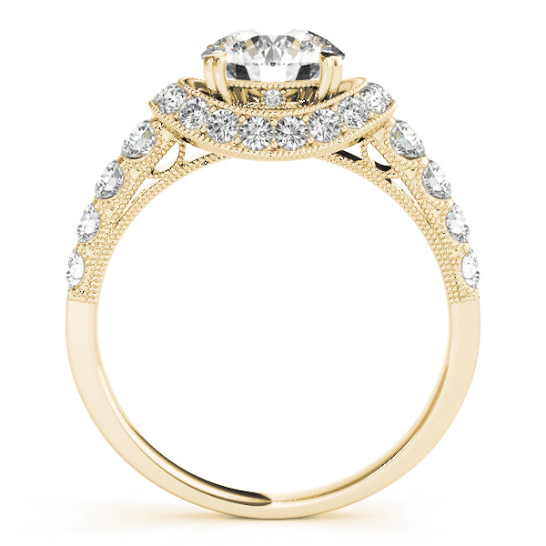 Halo Pavé Diamond Engagement Ring (5/8 ct. tw.)