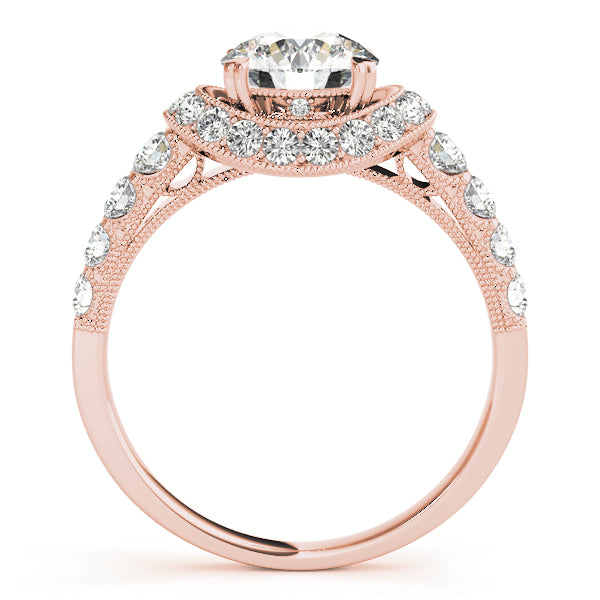Halo Pavé Diamond Engagement Ring (5/8 ct. tw.)