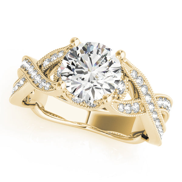 Twist Pavé Diamond Engagement Ring (3/8 ct. tw.)