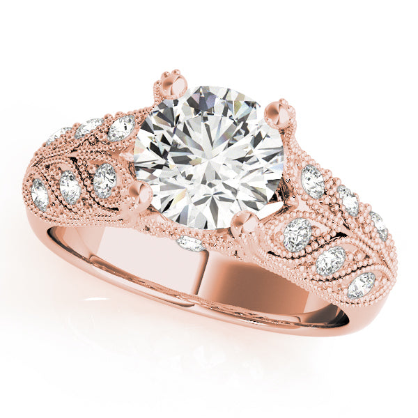 Romantic Milgrain Diamond Engagement Ring (1/2 ct. tw.)