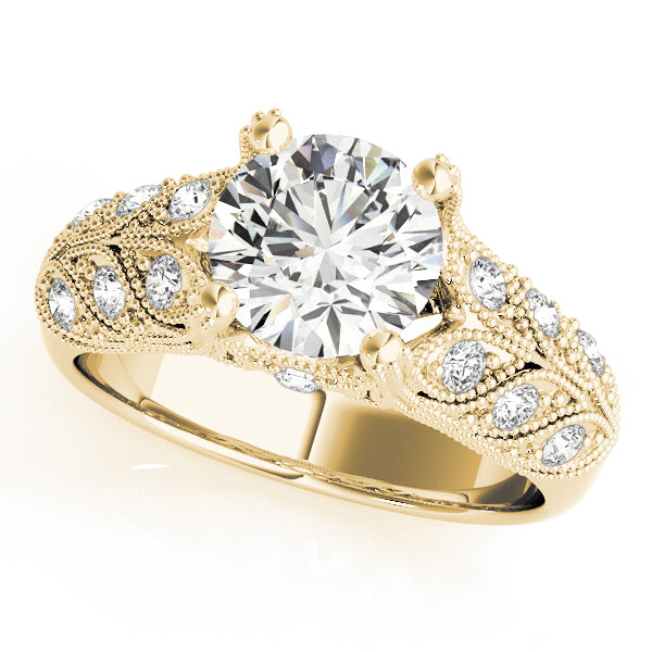 Romantic Milgrain Diamond Engagement Ring (1/2 ct. tw.)