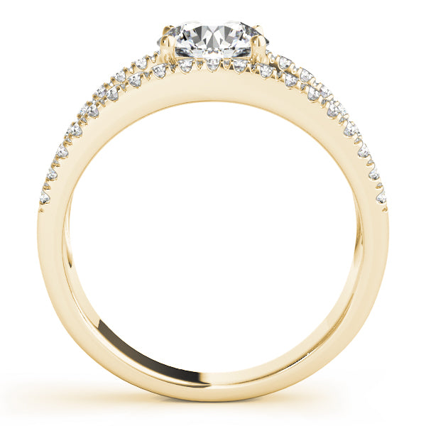 Modern Pavé Open Band Diamond Engagement Ring (1/5 ct. tw.)