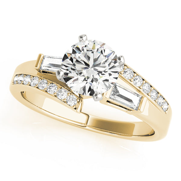 Tapered Baguette Channel-Set Diamond Engagement Ring (1/3 ct. tw.)