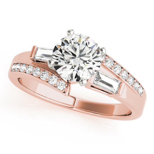 Tapered Baguette Channel-Set Diamond Engagement Ring (1/3 ct. tw.)