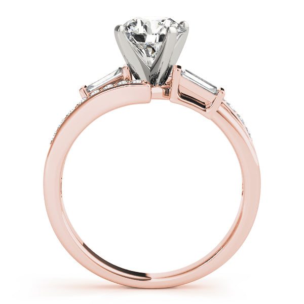 Tapered Baguette Channel-Set Diamond Engagement Ring (1/3 ct. tw.)