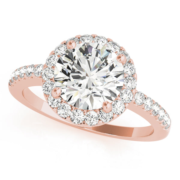 Classic Halo Pavé Diamond Engagement Ring (1/2 ct. tw.)