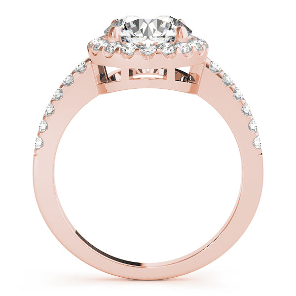 Classic Halo Pavé Diamond Engagement Ring (1/2 ct. tw.)