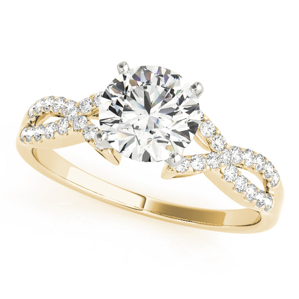 Twist Diamond Engagement Ring (1/6 ct. tw.)