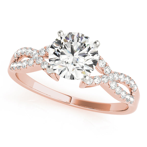 Twist Diamond Engagement Ring (1/6 ct. tw.)