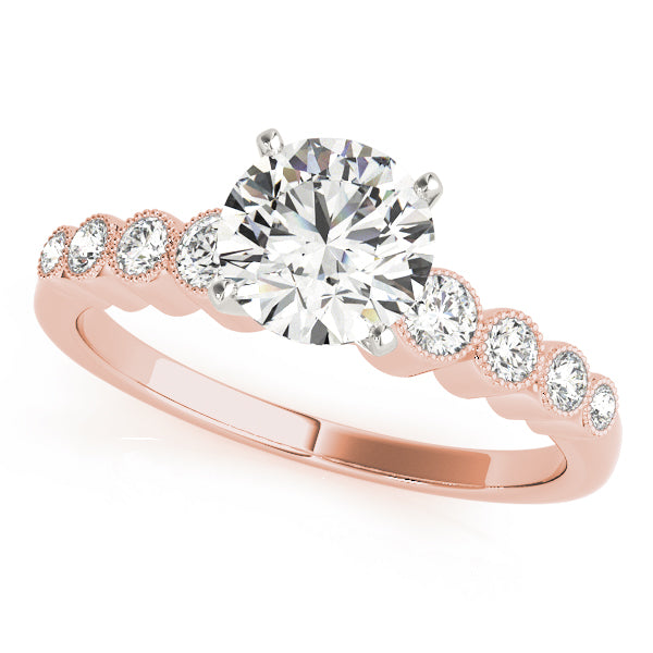 Graduated Bezel-Set Diamond Engagement Ring (1/4 ct. tw.)