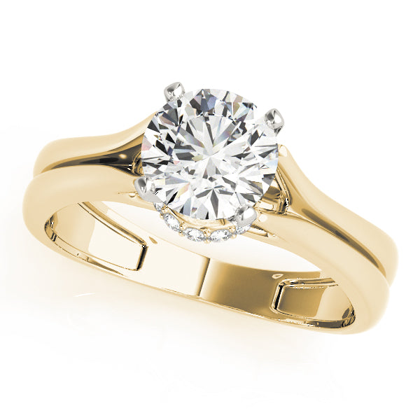Split Shank Diamond Engagement Ring (1/20 ct. tw.)