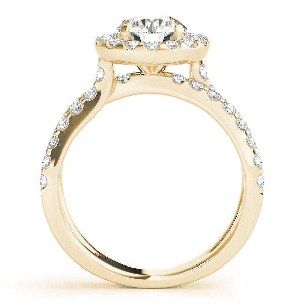 Split Shank Halo Diamond Engagement Ring (7/8 ct. tw.)