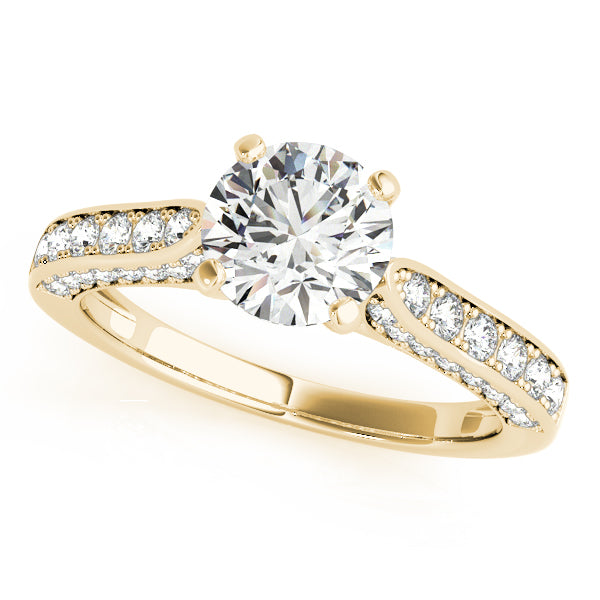 Channel-Set Split Shank Diamond Engagement Ring (1/2 ct. tw.)