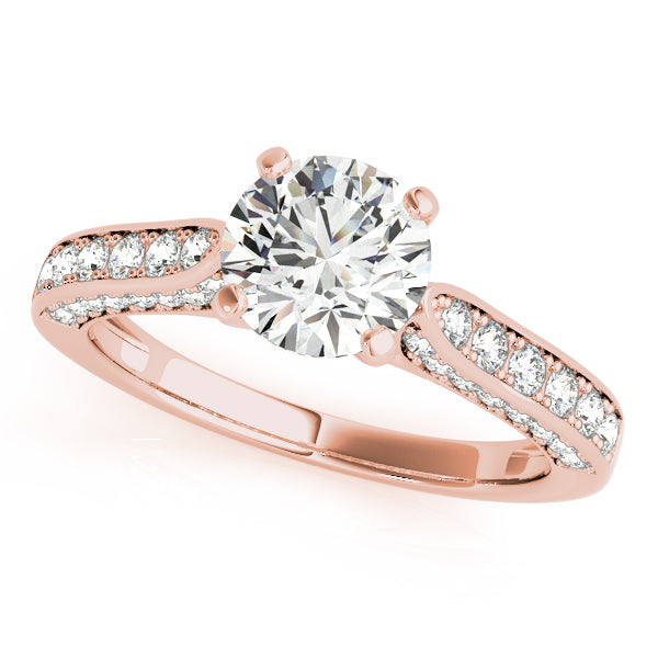 Channel-Set Split Shank Diamond Engagement Ring (1/2 ct. tw.)