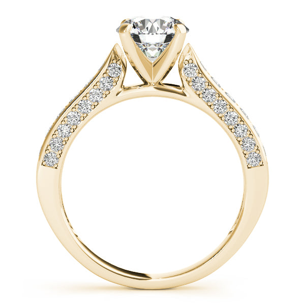 Channel-Set Split Shank Diamond Engagement Ring (1/2 ct. tw.)