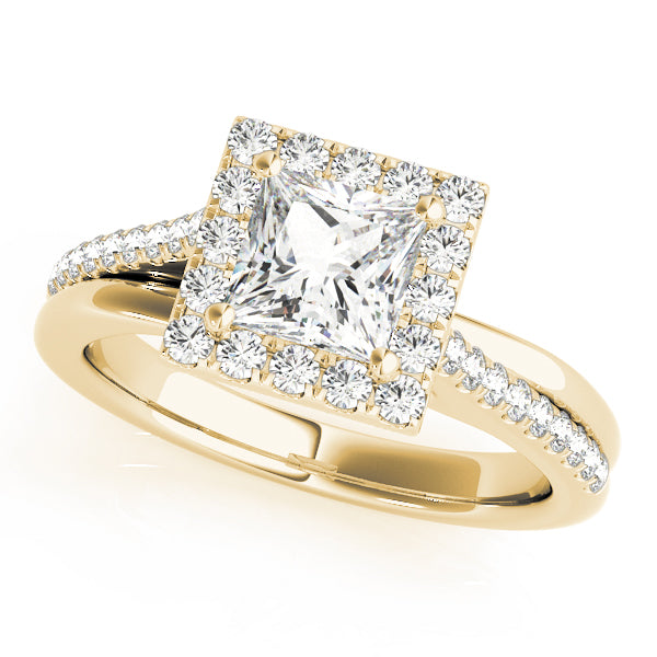 Halo Pavé Diamond Engagement Ring (3/8 ct. tw.)