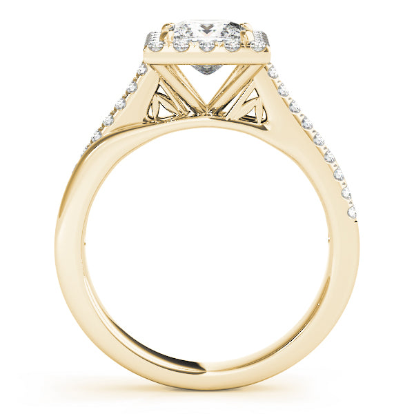 Halo Pavé Diamond Engagement Ring (3/8 ct. tw.)