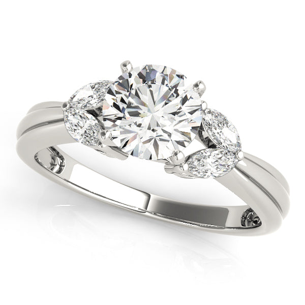 Classic Three-Stone Marquise Diamond Engagement Ring (1/4 ct. tw.)