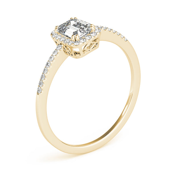 Halo Pavé Diamond Engagement Ring (1/8 ct. tw.)