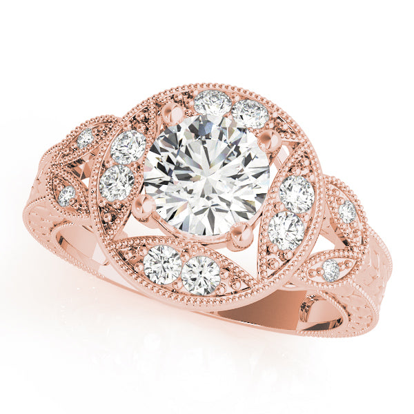 Vintage Milgrain Diamond Engagement Ring (5/8 ct. tw.)