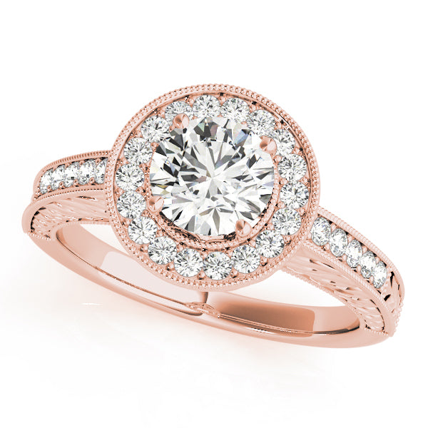 Vintage Halo Diamond Engagement Ring (1/4 ct. tw.)