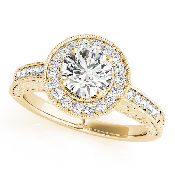 Vintage Halo Diamond Engagement Ring (1/4 ct. tw.)