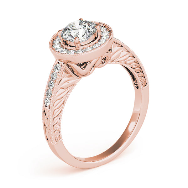 Vintage Halo Diamond Engagement Ring (1/4 ct. tw.)
