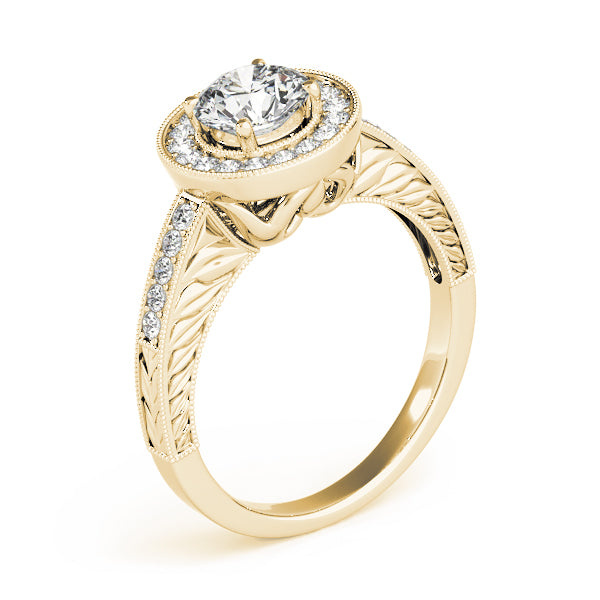Vintage Halo Diamond Engagement Ring (1/4 ct. tw.)