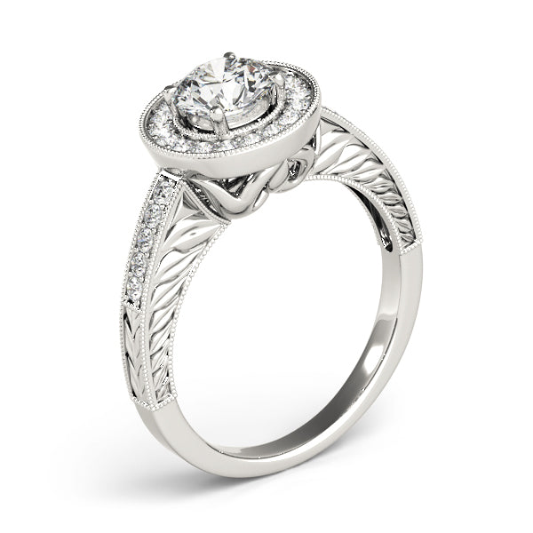 Vintage Halo Diamond Engagement Ring (1/4 ct. tw.)