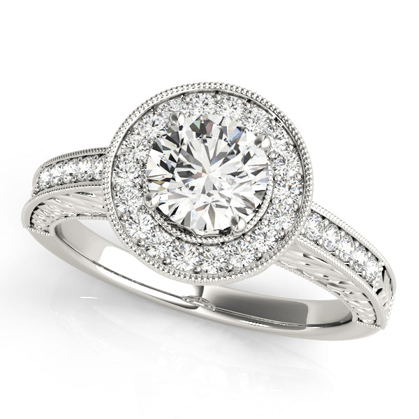 Vintage Halo Diamond Engagement Ring (1/4 ct. tw.)