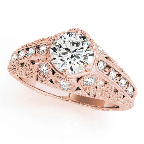 Vintage Lattice Diamond Engagement Ring (1/6 ct. tw.)
