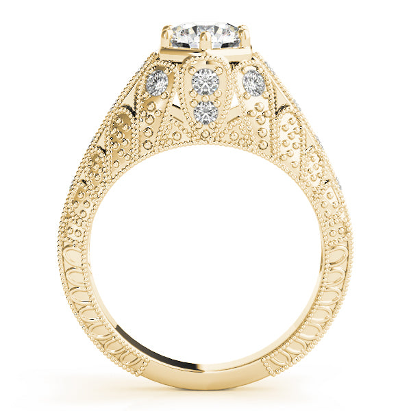 Vintage Lattice Diamond Engagement Ring (1/6 ct. tw.)
