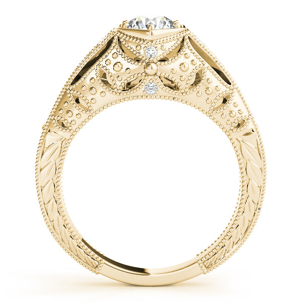 Vintage Milgrain Diamond Engagement Ring (1/10 ct. tw.)