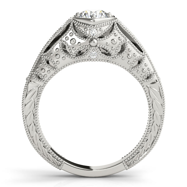 Vintage Milgrain Diamond Engagement Ring (1/10 ct. tw.)