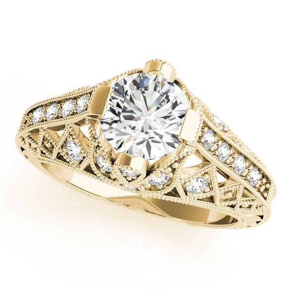 Vintage Lattice Diamond Engagement Ring (1/5 ct. tw.)