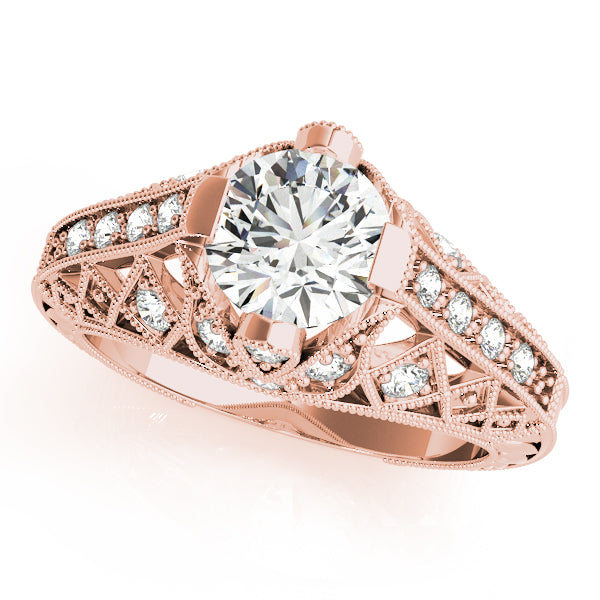 Vintage Lattice Diamond Engagement Ring (1/5 ct. tw.)