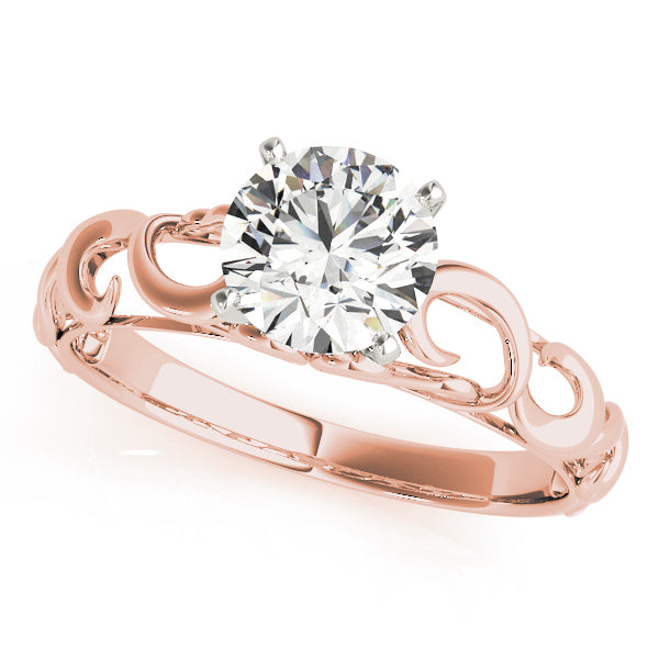 Romantic Scrollwork Engagement Ring