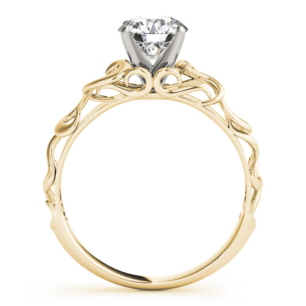 Romantic Scrollwork Engagement Ring